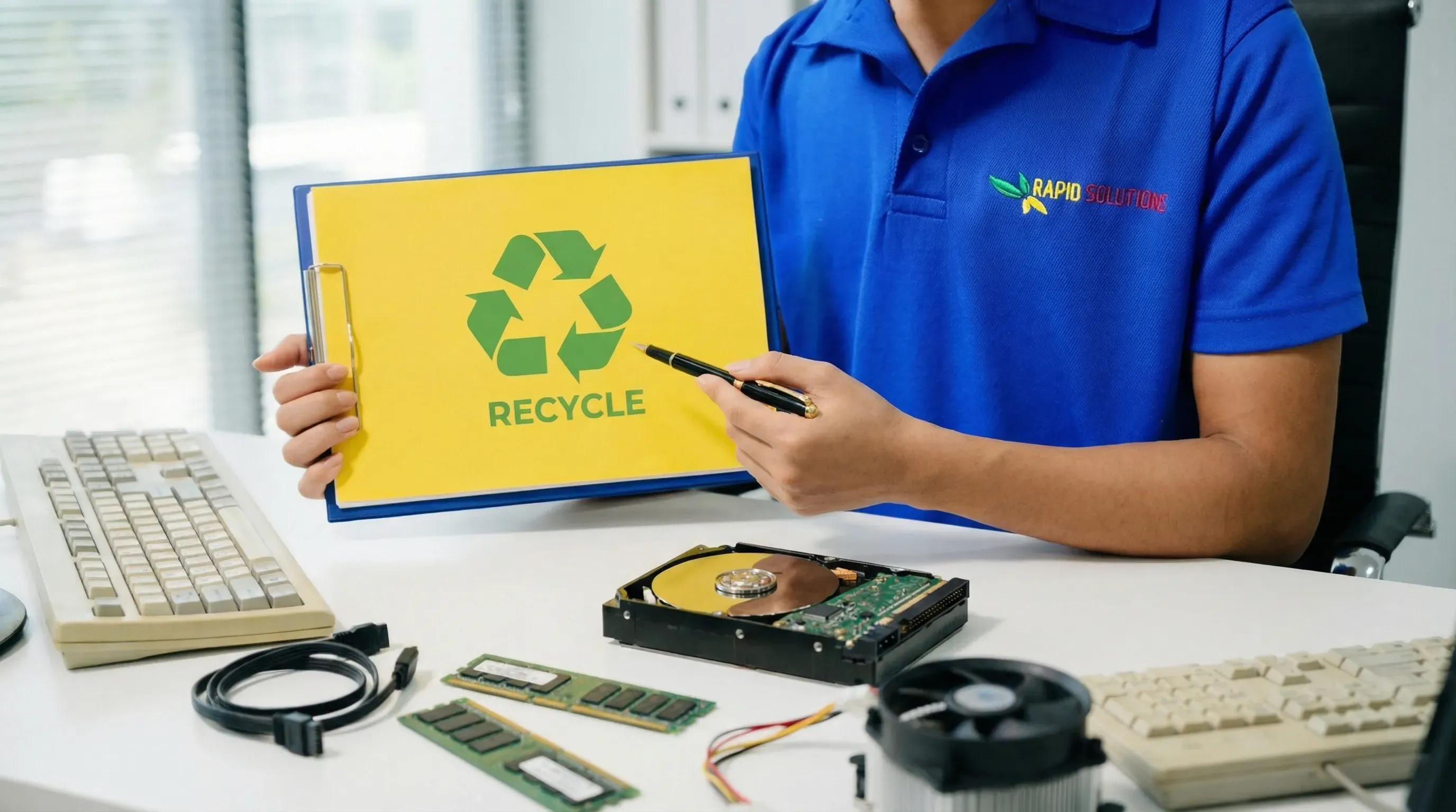 how to wipe hard drive before recycling
